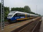 VT 701 der NordWestBahn auf dem Abstellgleis in Xanten. 31.05.2008