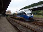 VT 721 der NordWestBahn als RE 82 aus Bielefeld Hbf in Altenbeken. 06.09.2008