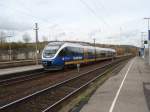 VT 710 der NordWestBahn als RB 74 Bielefeld Hbf - Paderborn Hbf in Brackwede. 09.11.2008
