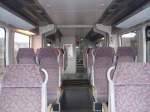 Der Innenraum eines VT 643 der NordWestBahn. 23.12.2008
