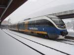 VT 709 der NordWestBahn als RE 82 nach Bielefeld Hbf in Altenbeken. 04.01.2008