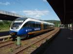 VT 701 der NordWestBahn als RE 82 aus Bielefeld Hbf in Altenbeken. 01.06.2009