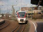 1008-1 der Regio-Bahn als S 28 Kaarster See - Mettmann Stadtwald bei der Ausfahrt aus Neuss Hbf. 08.03.2009