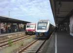 VT 109 der EVB als RB nach Cuxhaven in Bremerhaven Hbf. 07.06.2008