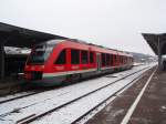 Ein VT 648 als RB nach Bad Harzburg in Holzminden. 14.02.2009