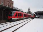 Ein VT 648 als RB aus Bad Harzburg in Holzminden. 14.02.2009