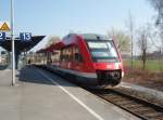 Ein VT 648 als RB 54 Unna - Neuenrade in Frndenberg. 03.04.2009