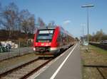 Ein VT 648 als RB 54 nach Unna in Neuenrade. 03.04.2009