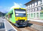 VT 22 als RB nach Plattling in Bayerisch Eisenstein. 31.07.2006