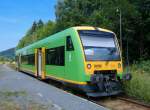 VT 21 als RB aus Zwiesel in Grafenau. 31.07.2006