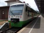 VT 132 der Sd-Thringen-Bahn in Meinigen. 12.07.2008