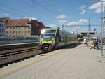 650 722 der agilis als RB 95 nach Hof Hbf in Cheb. 19.07.2025