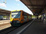 VT 650.69 von Trilex im Einsatz fr die Vogtlandbahn als RB 2 Cheb - Reichenbach (Vogtl) ob Bf in Plauen(Vogtl) ob Bf. 19.07.2025