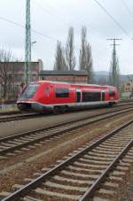 Der Walfisch 641 031 fhrt am 31.1.09 von Saalfeld nach Arnstadt.
