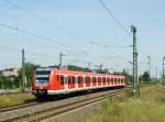 S-Bahn Ersatzzug aus Mnchen bei der Einfahrt Bhf. Sdkreuz. 02.08.2009