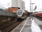 ET 23008-B der Abellio Rail NRW als RB 91 nach Hagen Hbf in Siegen. 21.02.2009