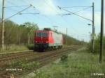 143 001-6 rollt solo nach Ziltendorf.19.04.07
