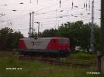 143 001-6 fhrt solo durch Eisenhttenstadt nach Guben. 04.06.07