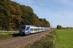 430 027 war am 16. Oktober 2024 bei Hufschlag in Richtung Traunstein unterwegs.