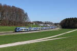 430 028 und 430 021 waren am 4. April 2025 bei Axdorf auf dem Weg nach Mnchen.