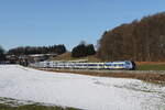430 027 und 430 025 aus M�nchen kommend am 20. Januar 2026 bei Axdorf im Chiemgau.