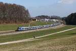 430 018 und 430 026 waren am 4. M�rz 2026 bei Axdorf im Chiemgau in Richtung M�nchen unterwegs.