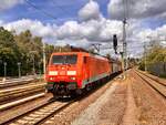 BR 189 056-5 DB Cargo AG mit Mischer durch HH-Bergedorf -> Tiefstack. 28.05.2025