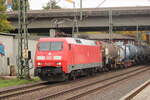 BR 152 074-1 D-DB mit Kesseln durch HH-Harburg Richtung Maschen / Buchholz. 9.Oktober 2025
