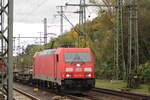 BR 185 375-3 D-DB mit einem KLV-Zug durch HH-Harburg Richtung Hafen. 9.Oktober 2025