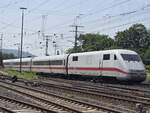 BR 401 015/515 als (ICE 1020 Passau Hbf -> Hamburg Altona) bei der Vorbeifahrt DB Museum Koblenz -> Kln. 14.06.2025