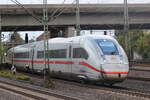 BR 412 047 (Tz. 9047) als (ICE 201 Hamburg-Altona -> Karlsruhe Hbf) bei der Ausfahrt HH-Harburg Richtung Bremen.   9.Oktober 2025