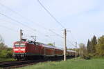 BR 112 174 als RB81 nach Hamburg HBF durch Ahrensburg Stellmoor am 23.April.2025