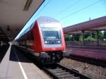 Ein Doppelstock Steuerwagen als RE 60 Braunschweig Hbf - Rheine in Minden (Westf.). 19.07.2006