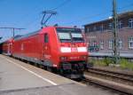 146 132 als RE 60 aus Braunschweig Hbf in Rheine. 19.07.2006