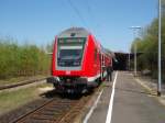 Ein Doppelstock Steuerwagen als RB nach Lbeck Hbf in Lbeck-Travemnde Strand. 03.05.2008