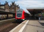 Ein Doppelstock Steuerwagen als RE 60 Braunschweig Hbf - Rheine in Minden (Westf.). 24.05.2009