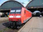 146 005 als RE 2 nach Mnster (Westf.) Hbf in Mnchengladbach Hbf. 21.04.2006