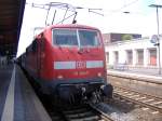 111 014 als RE 11 nach Dsseldorf Hbf in Paderborn Hbf. 29.06.2006