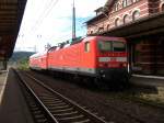 143 863 als RB 56 nach Iserlohn in Letmathe. 06.10.2006