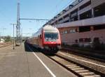 Ein Doppelstock Steuerwagen als RE 9 nach Aachen Hbf in Siegen. 06.08.2008
