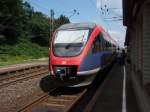 Ein VT 643.2 als RB 20 Alsdorf-Annapark - Stolberg-Altstadt in Stolberg (Rheinl.) Hbf. 08.08.2008