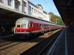 Ein Karlsruher Steuerwagen als RE 13 Hamm (Westf.) - Venlo in Wuppertal Hbf. 13.09.2008