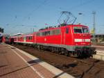 111 009 als RE 3 nach Dsseldorf Hbf in Dortmund Hbf. 27.09.2008
