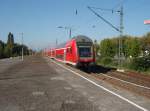 Ein Doppelstock Steuerwagen als RE 6 Minden (Westf.) - Dsseldorf Hbf in Wattenscheid. 27.09.2008