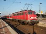 110 415 als RB 50 nach Mnster (Westf.) Hbf in Dortmund Hbf. 28.09.2008