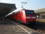 146 001 als RE 2 nach Mnchengladbach Hbf in Mnster (Westf.) Hbf. 28.09.2008