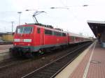 111 016 als RB 50 nach Mnster (Westf.) Hbf in Dortmund Hbf. 26.10.2008