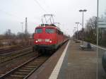 110 426 als RB 59 Soest - Dortmund Hbf bei der Einfahrt in Werl. 29.11.2008