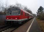Ein Karlsruher Steuerwagen als RB 50 Mnster (Westf.) Hbf - Dortmund Hbf in Capelle (Westf.). 06.12.2008

