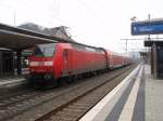 146 026 als RE 6 Minden (Westf.) - Dsseldorf Hbf in Bielefeld Hbf. 15.12.2008